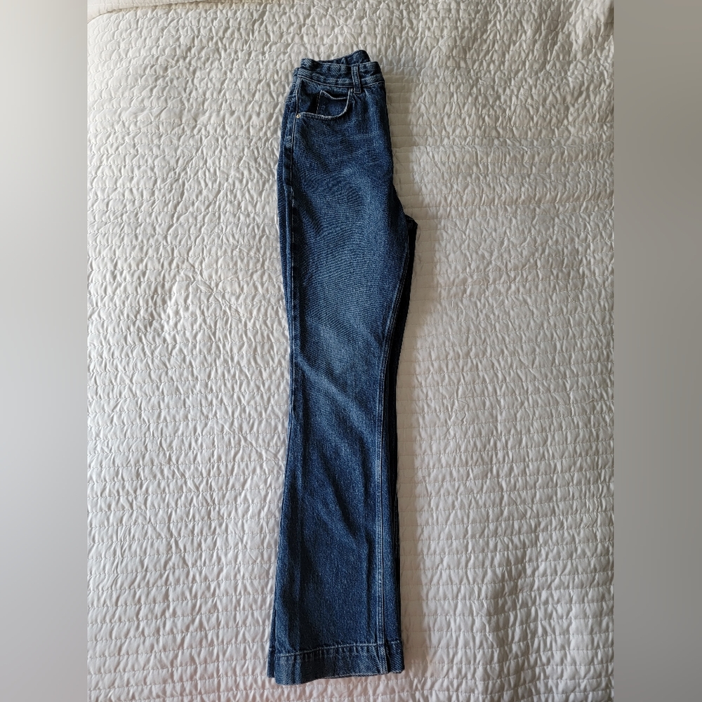 Ted Baker London, Boot Cut Flare Jean, Dark Wash, Size 28